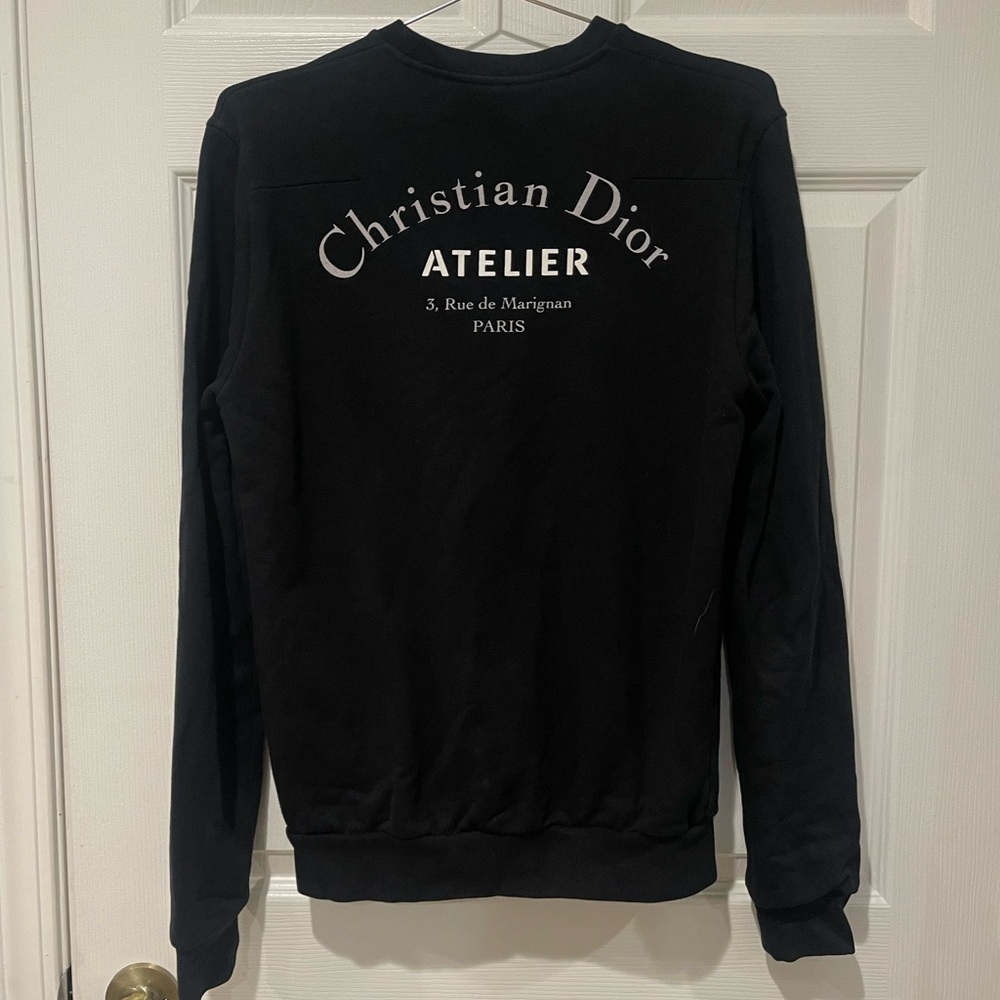 Dior Classic Logo Black Crewneck Sweater - Picture 4 of 4